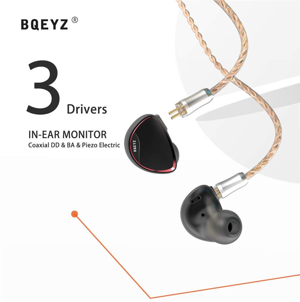 BQEYZ Spring 2 HiFi intra-auricular fones de ouvido de áudio IEM